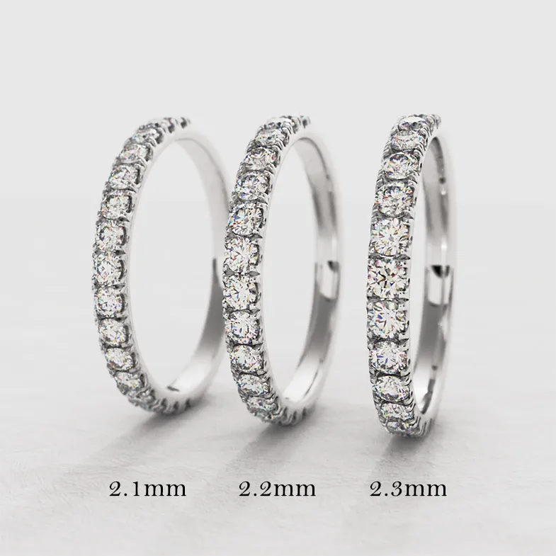 Claw/Scallop Set Platinum Ladies Diamond Wedding Rings Ireland WR1001